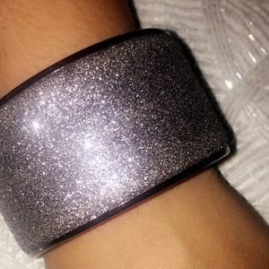 Glitz and glam sparkle bangle bracelet
